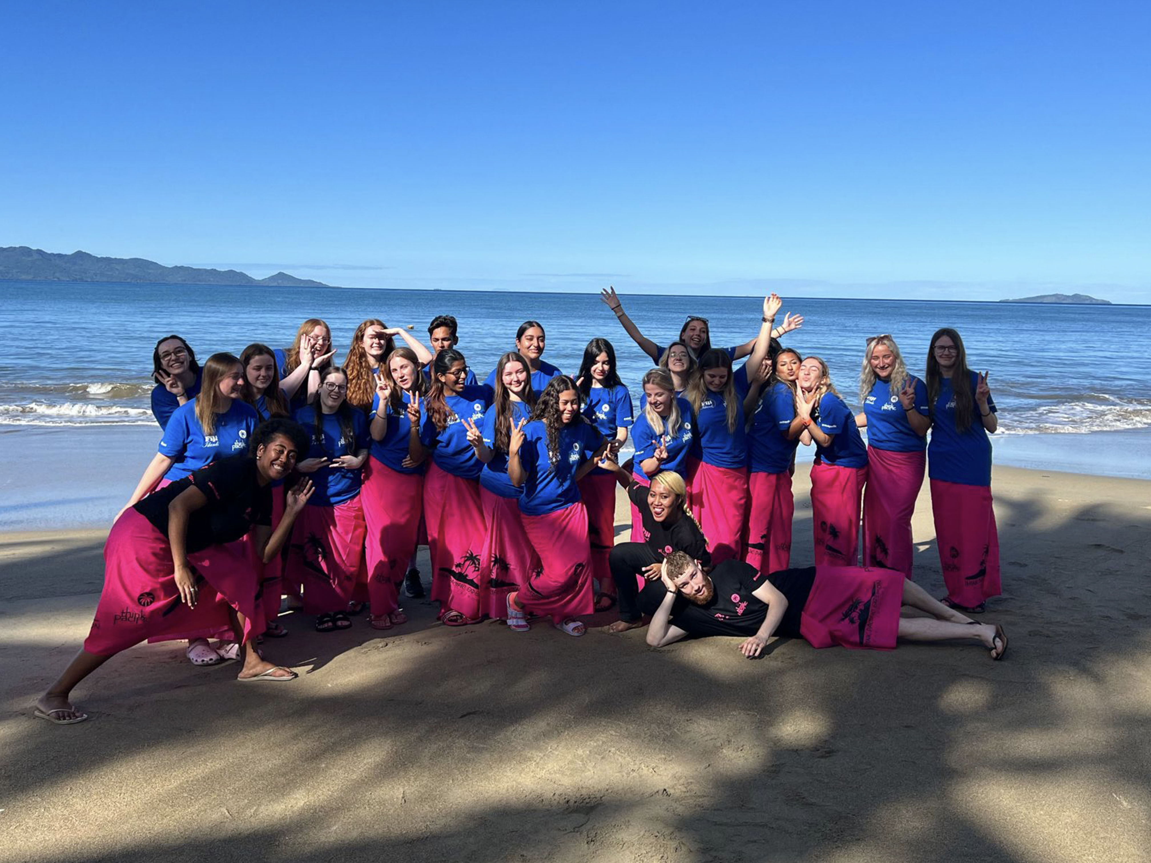 Callie in Fiji attending the Think Pacific programme in July 2023